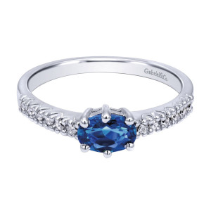 Gabriel Fashion 14 Karat Lusso Color Ladies' Ring LR4421W45SB