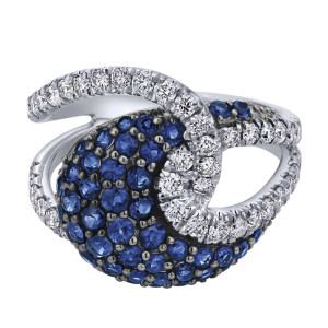 Gabriel Fashion 14 Karat Pave Ladies' Ring LR50612W45SA