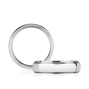 A.JAFFE BB0089C 14 Karat wedding ring, front view