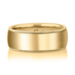 A.JAFFE BB0199 14 Karat wedding ring, front view