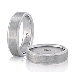 A.JAFFE BB0201 14 Karat wedding ring, front view