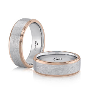A.JAFFE BB0202 18 Karat wedding ring, front view