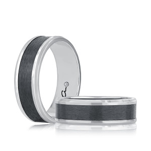 A.JAFFE BB0310 14 Karat wedding ring, front view