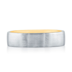A.JAFFE GR1011 14 Karat wedding ring, front view
