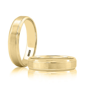 A.JAFFE GR1028 14 Karat wedding ring, front view