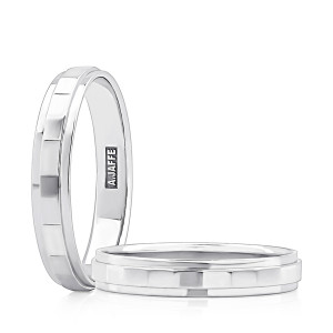A.JAFFE GR1040 14 Karat wedding ring, front view