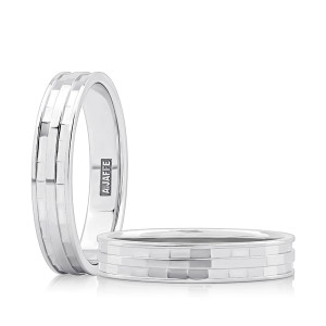 A.JAFFE GR1045 14 Karat wedding ring, front view
