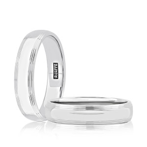 A.JAFFE GR1053 14 Karat wedding ring, front view