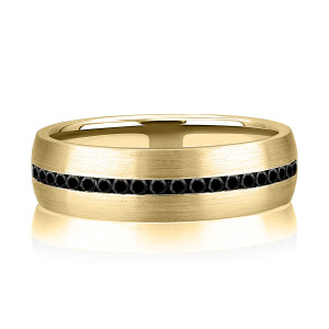 A.JAFFE GR1083E 14 Karat diamond wedding ring, front view