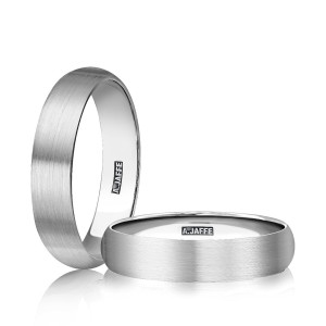 A.JAFFE GR3554G 14 Karat wedding ring, front view