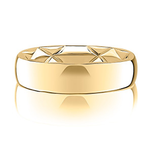 A.JAFFE GR3591Q 14 Karat wedding ring, front view