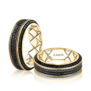 A.JAFFE GR3659QE 14 Karat diamond wedding ring, front view