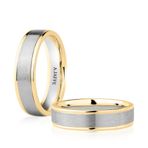 A.JAFFE GR3931 14 Karat wedding ring, front view