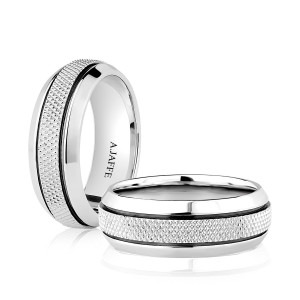 A.JAFFE GR3933 14 Karat wedding ring, front view