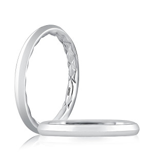 A.JAFFE MR2211Q 14 Karat wedding ring, front view