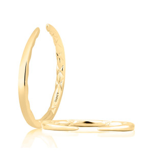 A.JAFFE WRC4341Q 14 Karat wedding ring, front view