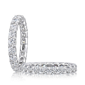 A.JAFFE WRRDB1190E 14 Karat diamond wedding ring, front view