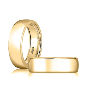 A.JAFFE XGR3294 14 Karat wedding ring, front view