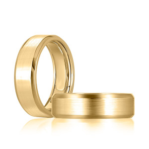 A.JAFFE XGR3506 14 Karat wedding ring, front view
