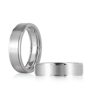 A.JAFFE XGR3632 14 Karat wedding ring, front view