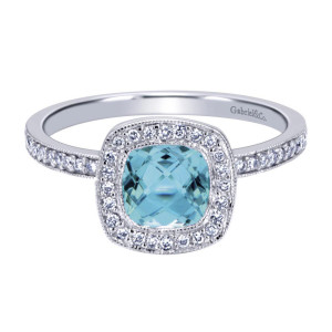 Gabriel Fashion 14 Karat Stackable Stackable Ladies' Ring LR4734W44AQ