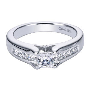 Gabriel 14 Karat Contemporary Engagement Ring ER93909W44JJ