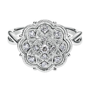 Gabriel Fashion 14 Karat Victorian Ladies' Ring LR50026W45JJ