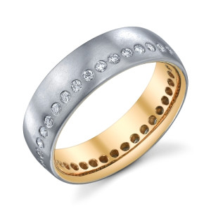 246589 Christian Bauer Plat-18K Diamond Wedding Ring / Band