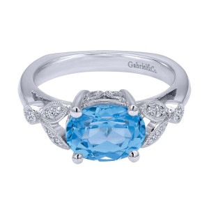 Gabriel Fashion 14 Karat Victorian Ladies' Ring LR5215W45BT