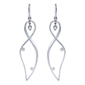 Gabriel Fashion Silver Byblos Drop Earrings EG11648SV5JJ