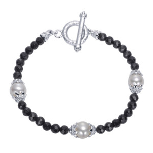 Gabriel Fashion Silver Roaring 20's Toggle Bracelet TB2942SVJMC
