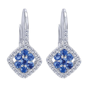 Gabriel Fashion 14 Karat Lusso Color Leverback Earrings EG12240W45SA