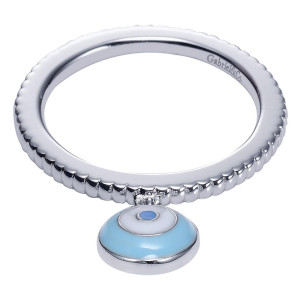 Gabriel Fashion Silver Stackable Stackable Ladies' Ring LR6777-7EMSVJJJ