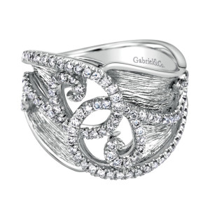 Gabriel Fashion 14 Karat Nature Ladies' Ring LR50075W45JJ