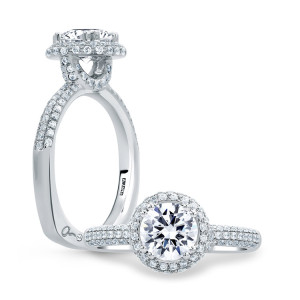 A.JAFFE 14 Karat Signature Engagement Ring MES674