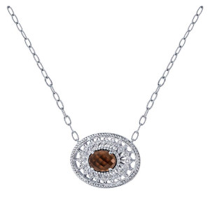 Gabriel Fashion Silver Mediterranean Necklace NK3487SV5SQ