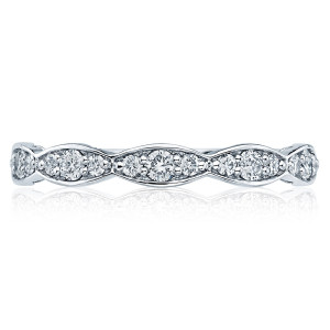 Tacori 46-25 18 Karat Sculpted Crescent Diamond Wedding Band