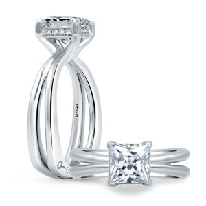 A.JAFFE 18 Karat Signature Engagement Ring MES676