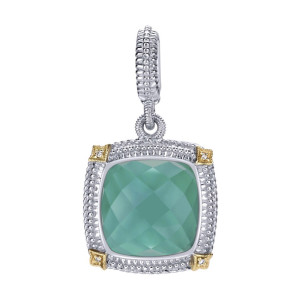 Gabriel Fashion Silver / 18 Karat Two-Tone Roman Pendant PT9365MY5XG