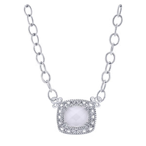 Gabriel Fashion Silver Mediterranean Necklace NK3043SVJXW
