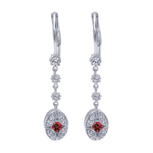 Gabriel Fashion 14 Karat Victorian Drop Earrings EG9676W44RA