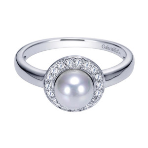 Gabriel Fashion 14 Karat Contemporary Ladies' Ring LR6076W45PL