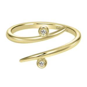 Gabriel Fashion 14 Karat Trends Knuckle Ladies' Ring LR50531Y45JJ