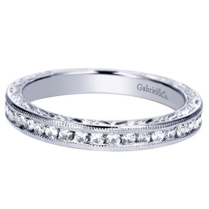 Gabriel 14 Karat Victorian Wedding Band WB8551W44JJ