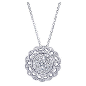 Gabriel Fashion 14 Karat Victorian Necklace NK3126W45JJ