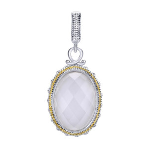 Gabriel Fashion Silver / 18 Karat Two-Tone Roman Pendant PT9358MYJXW