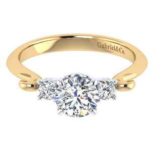 Gabriel 14 Karat Contemporary Engagement Ring ER7737M44JJ