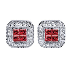 Gabriel Fashion 14 Karat Victorian Stud Earrings EG9726W44RA