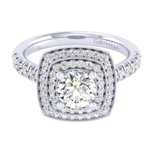 Gabriel 14 Karat Perfect Match Engagement Ring ER039B4AGW44JJ