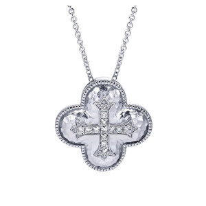 Gabriel Fashion Silver Byblos Necklace NK3451SV5JJ